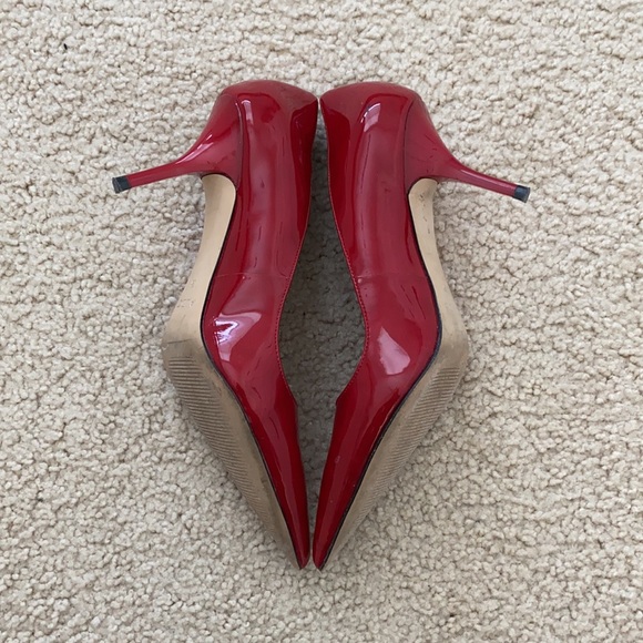Aldo patent lipstick red pointy toe heel - Picture 4 of 4